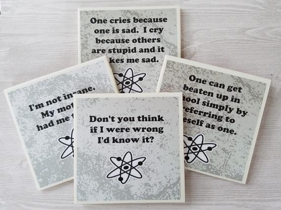 Big Bang Theory Coasters Sheldon Cooper Coasters