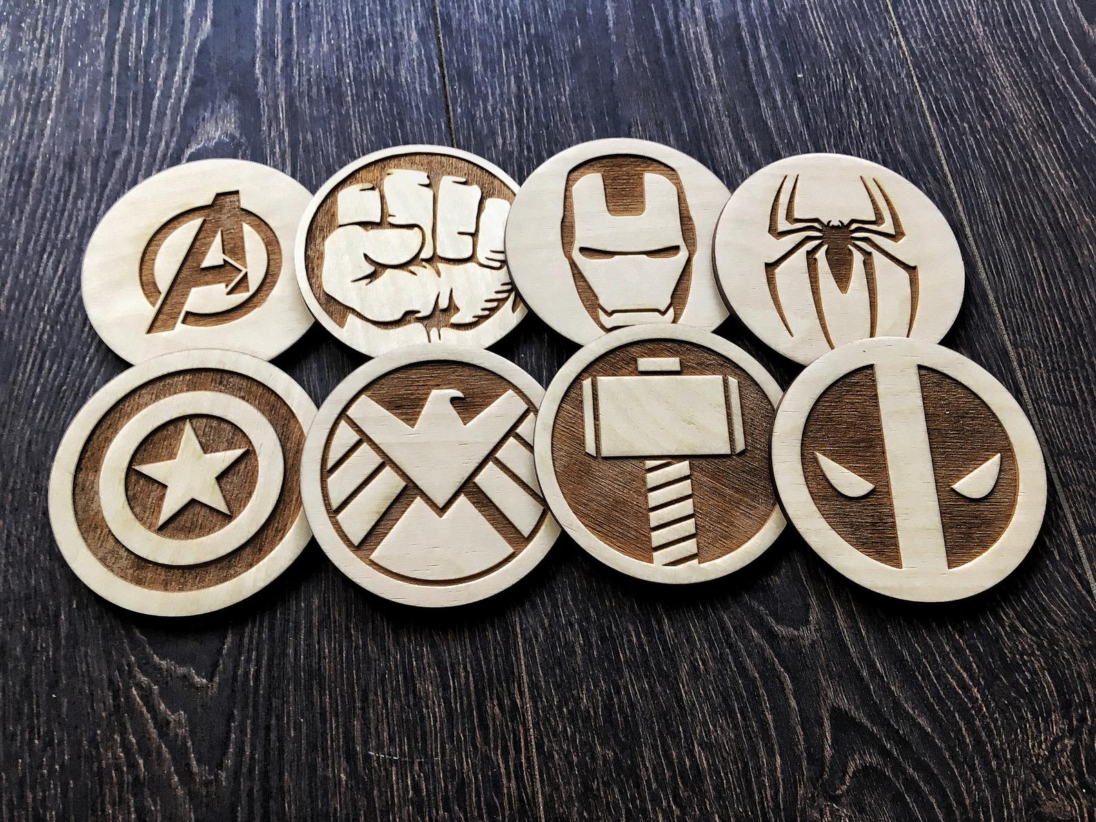 Avengers Coasters, Set of 6