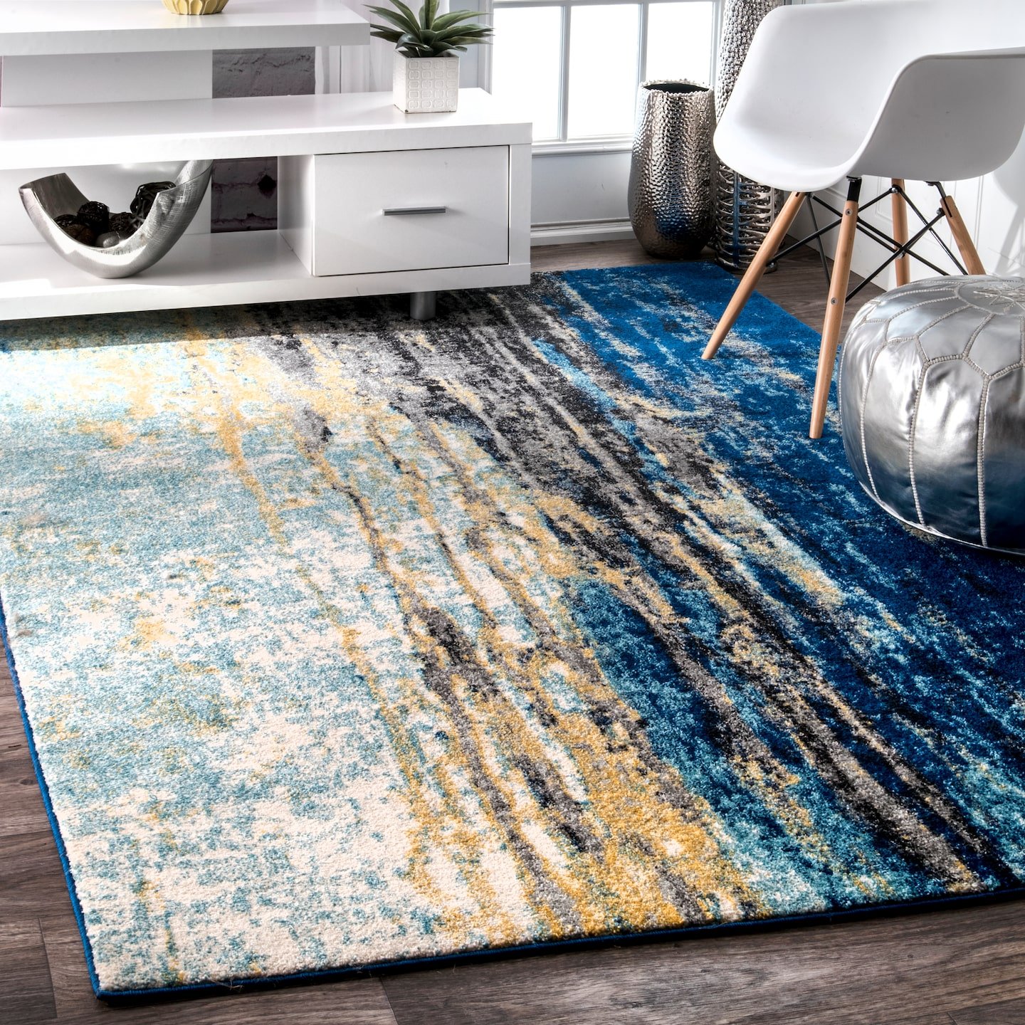nuLOOM Contemporary Accent Rug, Blue