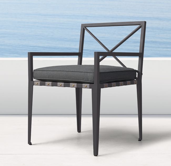 Restoration Hardware Mustique Aluminum Armchair