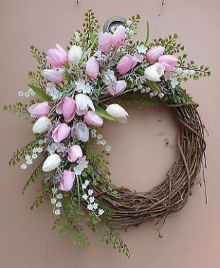 easy pink wreath