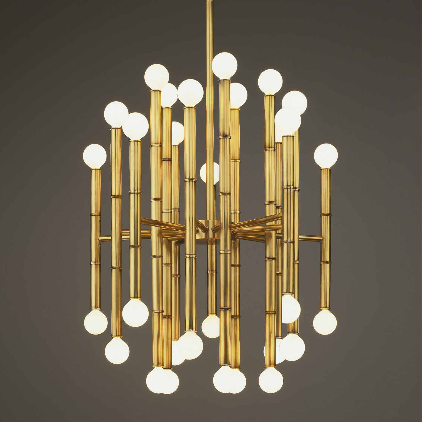 Jonathan Adler Meurice Chandelier, Brass