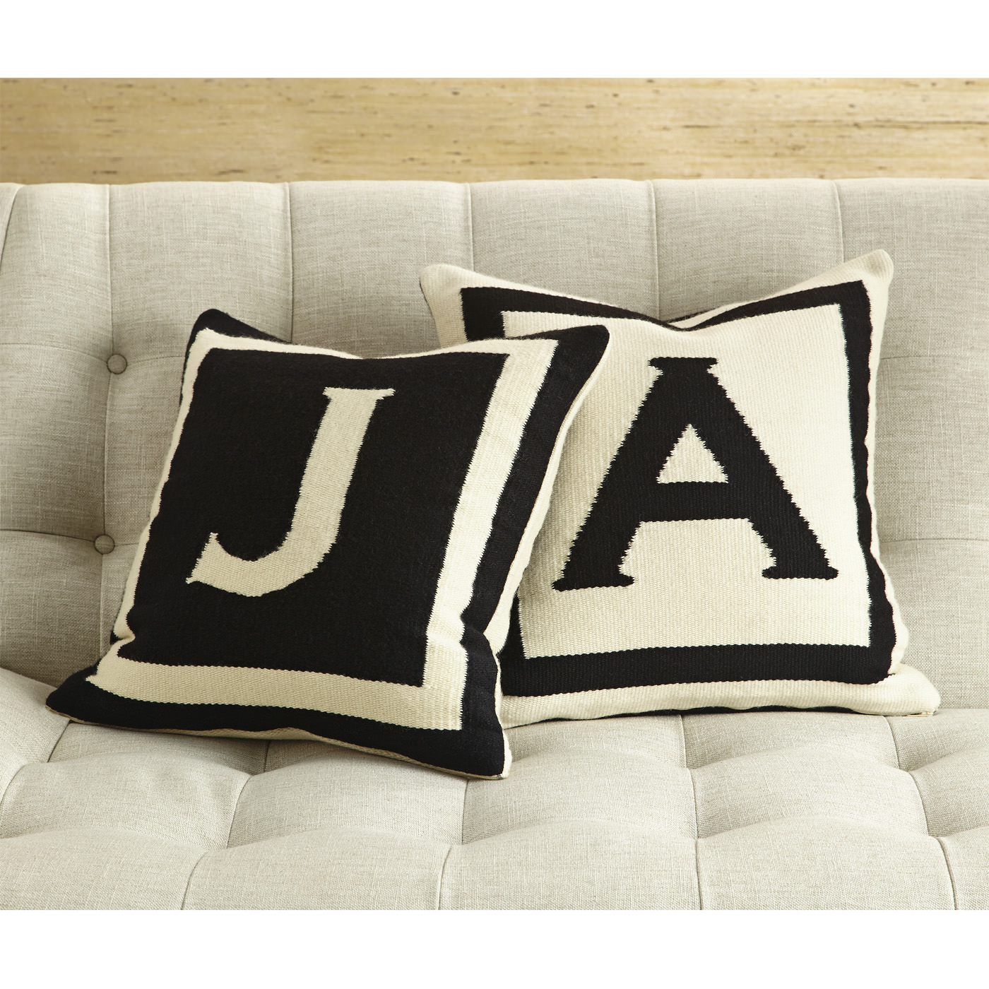 Jonathan Adler Reversible Letter Throw Pillow