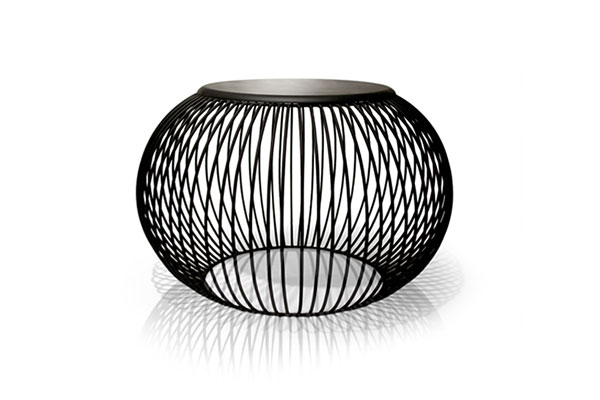 Tucker Robbins Wire Pouf