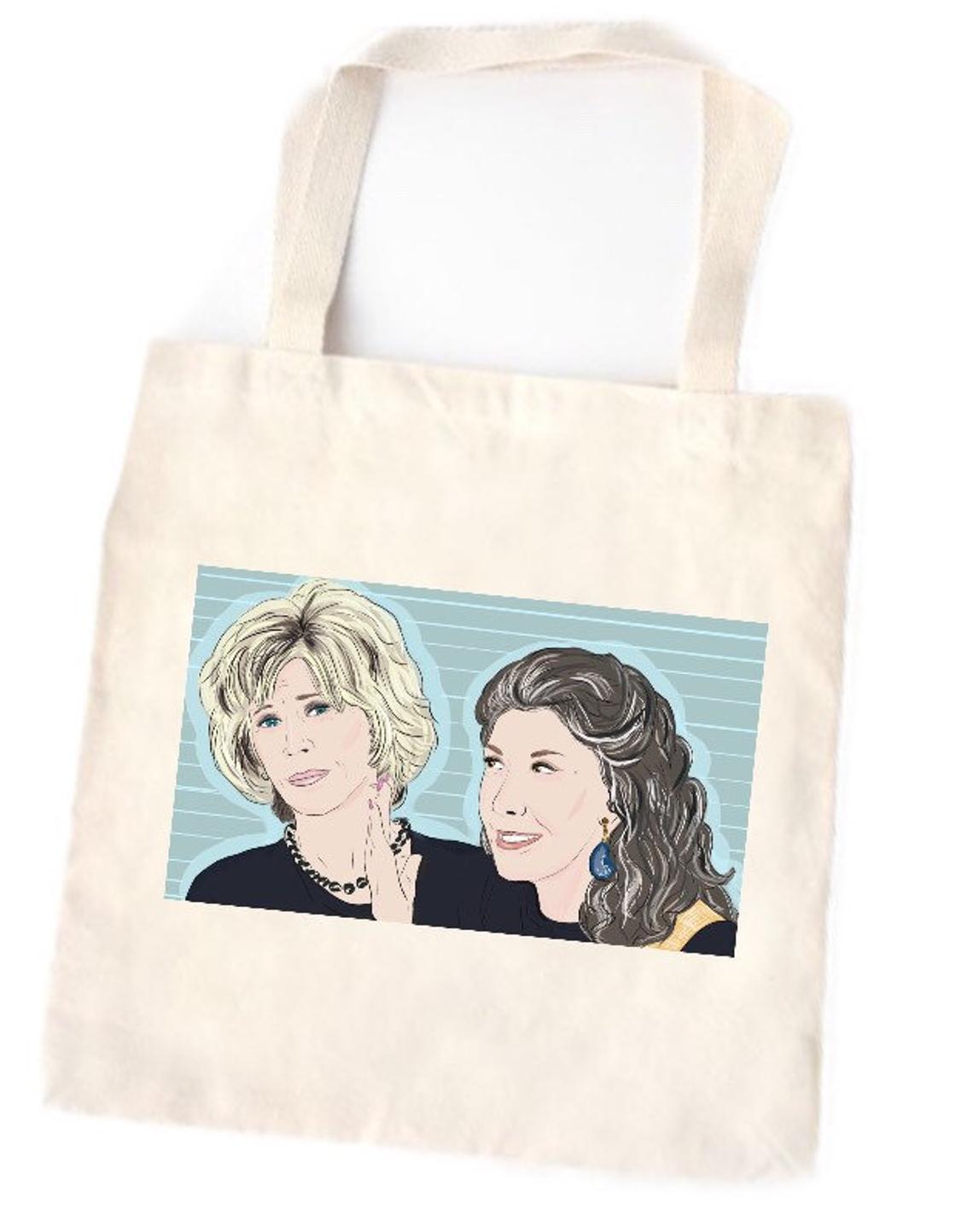 Grace and Frankie Cotton Tote Bag