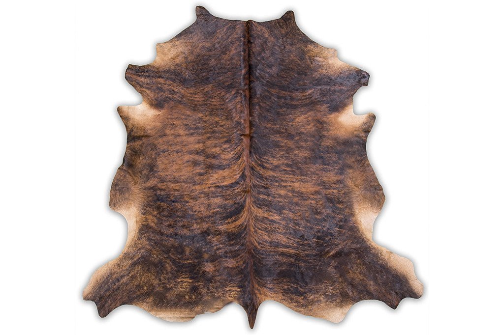 REDEO Cowhide Rug, Dark Brindle