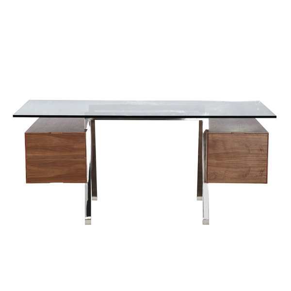 Kardiel Glass Computer Desk