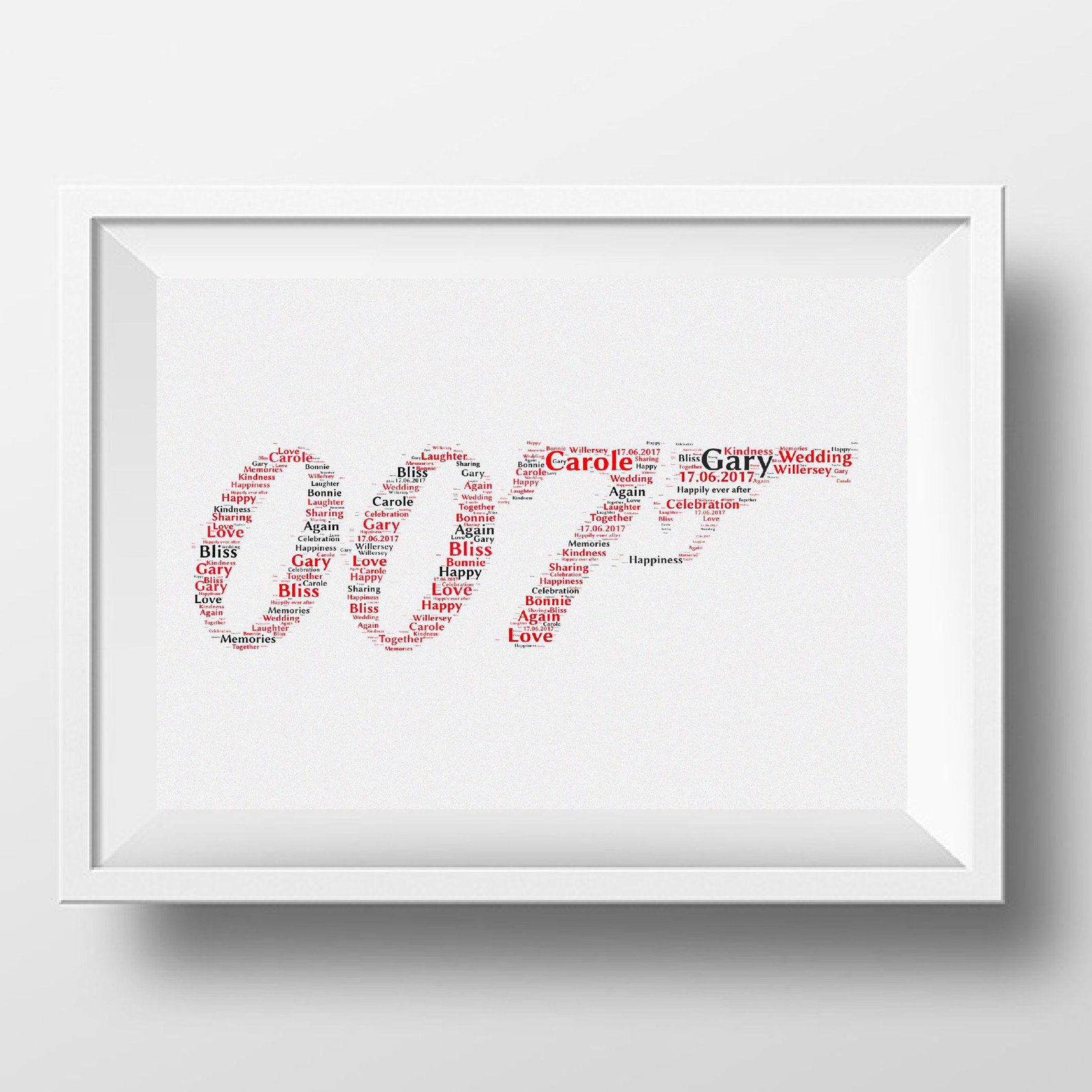 Personalised Word Art 007 Design