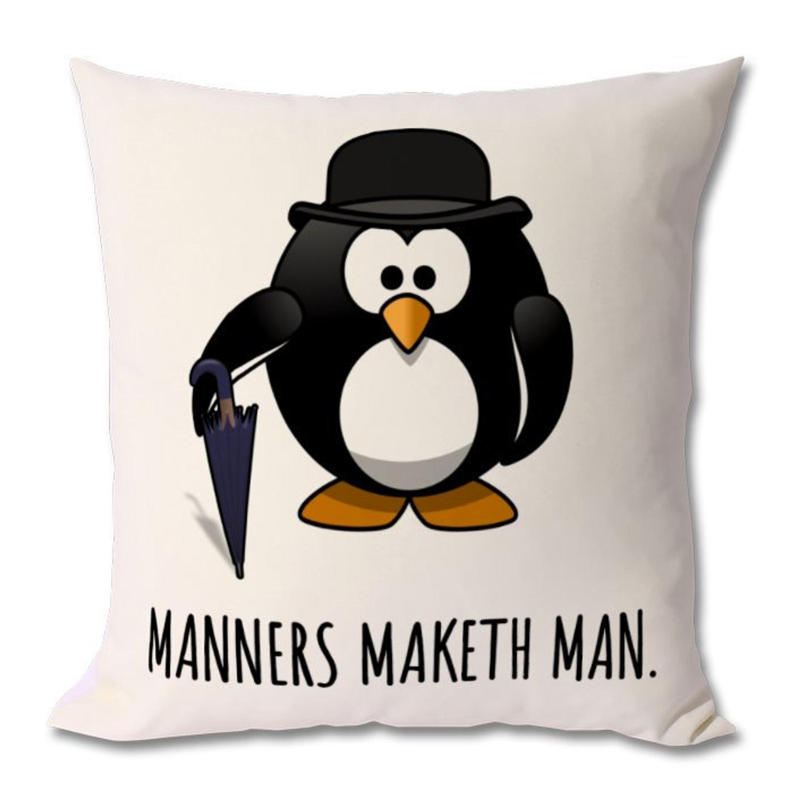 Manners Maketh Man Cushion