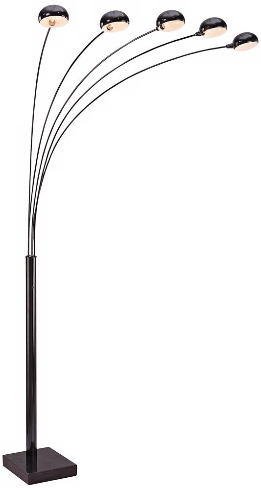 Lite Source LS-9485M/BLK Multi-Lite Arch Floor Lamp