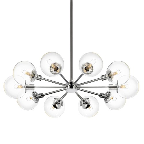 Brayden Studio Cohen 10-Light Sputnik Chandelier