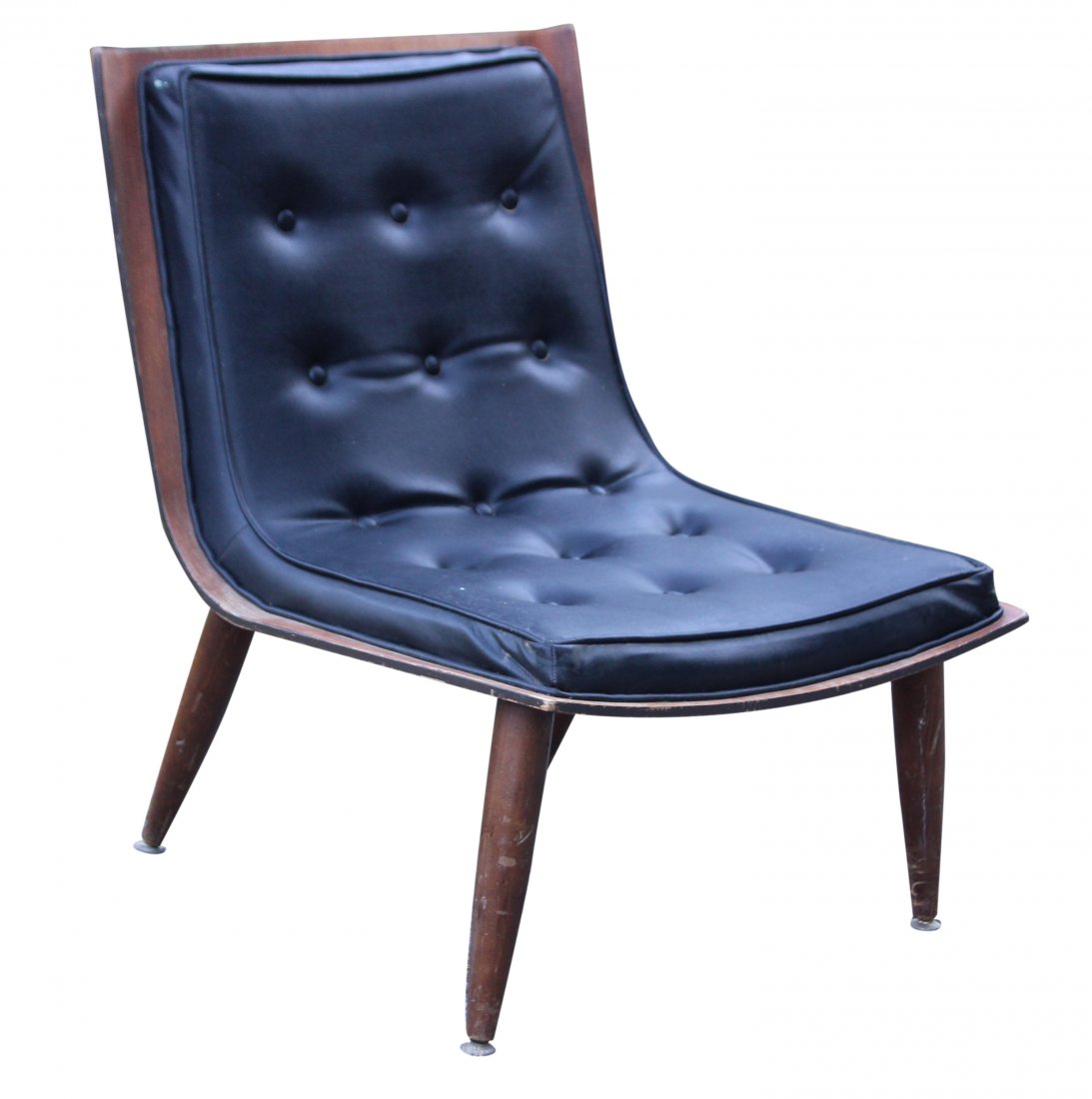 Carter Brothers Scoop Chair Black Mid Century Mod