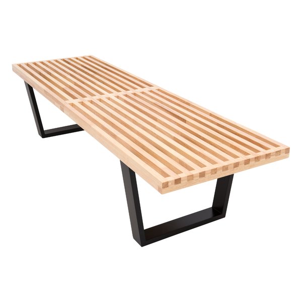 LeisureMod Wood Bench