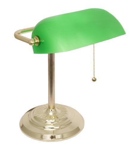 LIGHTACCENTS Metal Bankers Lamp Desk