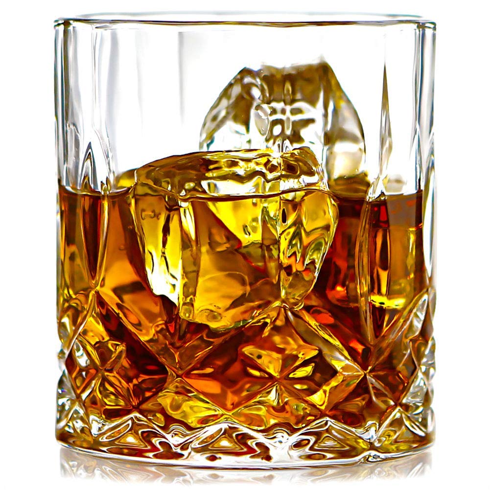 ELIDOMC Lead Free Crystal Whiskey Glasses