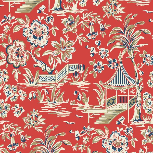 York Wallcoverings Ashford Tropics Floral and Botanical Wallpaper