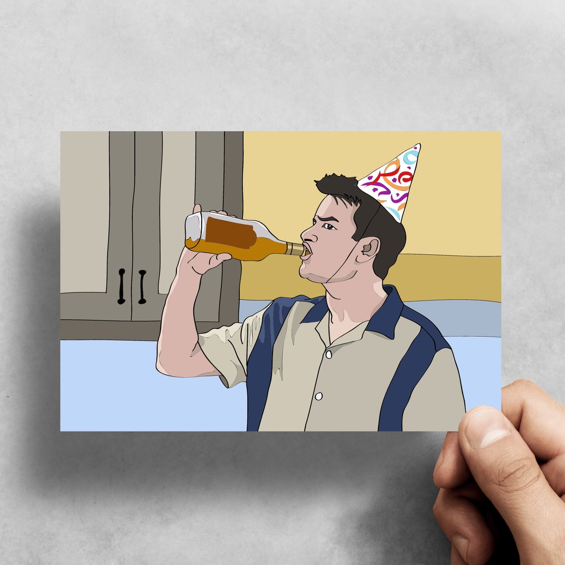 Charlie Sheen – Two and a Half Men – Birthday Card