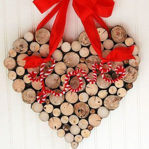 wood cut heart