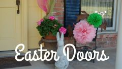 The celebration of Easter also marks the beginning of spring. Tell everyone of your joy by decorating for the holiday! As your door is the first to greet guests, make sure you make it look appropriately festive for the season. 