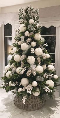 white tree ornament