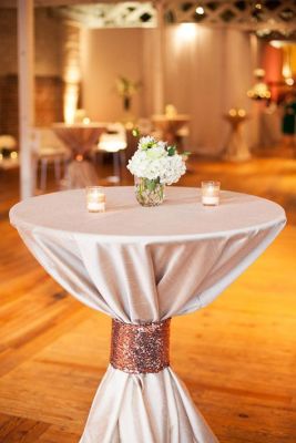 shimmery ribbon table