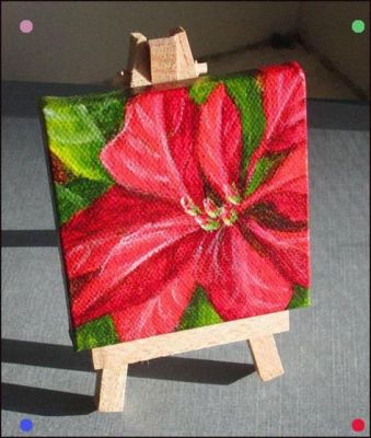 paint poinsettia