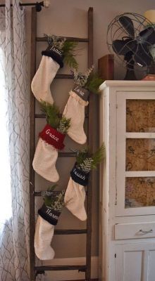 knit ladder stocking