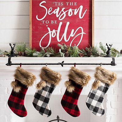 plaid stocking