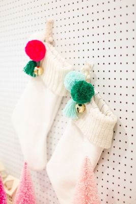 white peg stocking