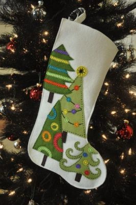 white tree stocking