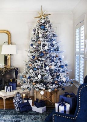 blue white christmas