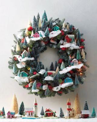  Christmas Village Wreath