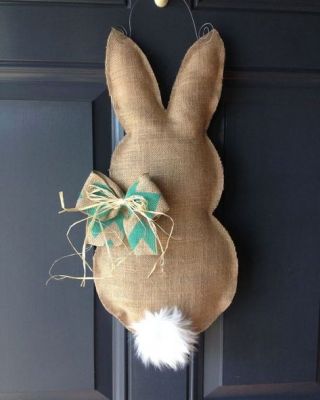 burlap bunny