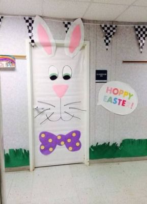 white bunny door