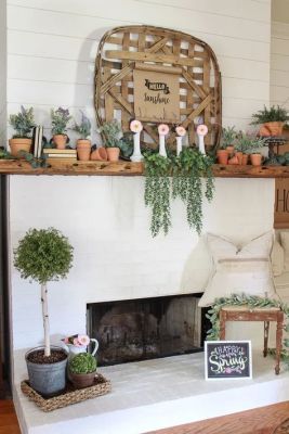 pots in mantel