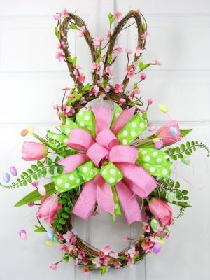 nature bunny wreath