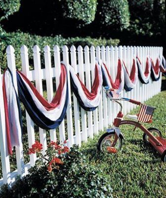 memorial streamer fence