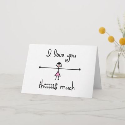 stick figure card