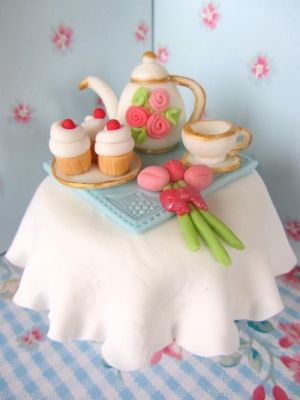 tea cupcake