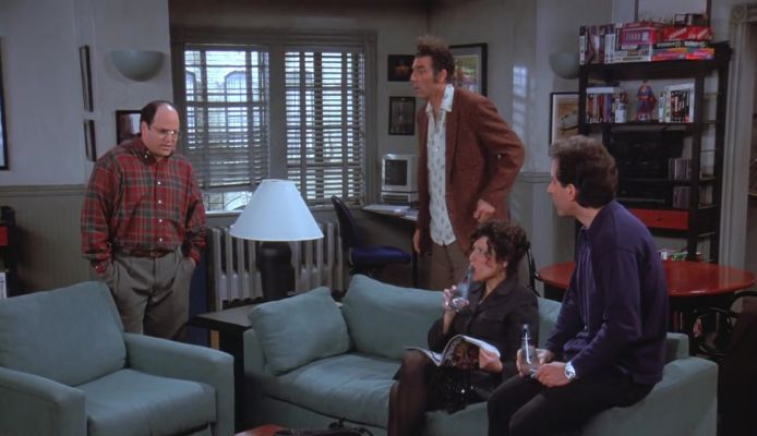 Seinfeld gang living room