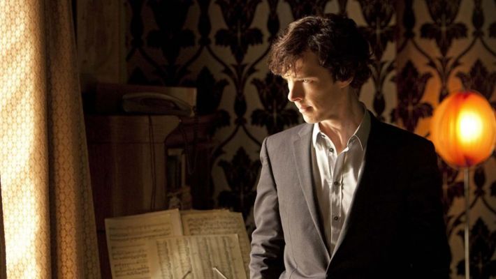 Sherlock living room wallpaper