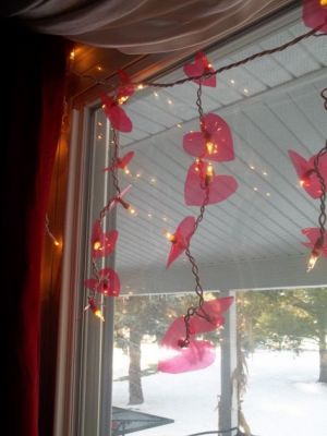 heart fairy light diy