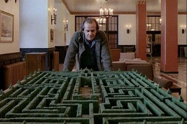 Overlook Hotel hedge maze