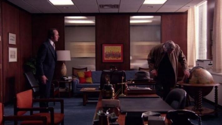 Pete Campbell and Roger Sterling inside Campbell’s office