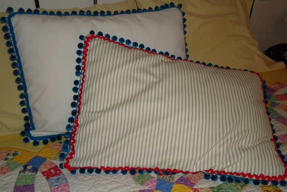 New Girl TV Show Jess Pom Pom & Rick Rack Pillow Sham Covers