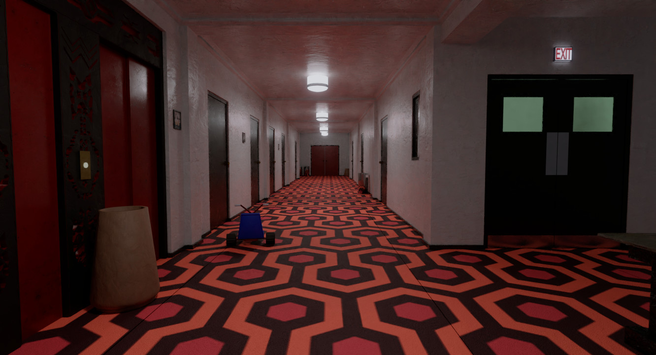 the shining hallway