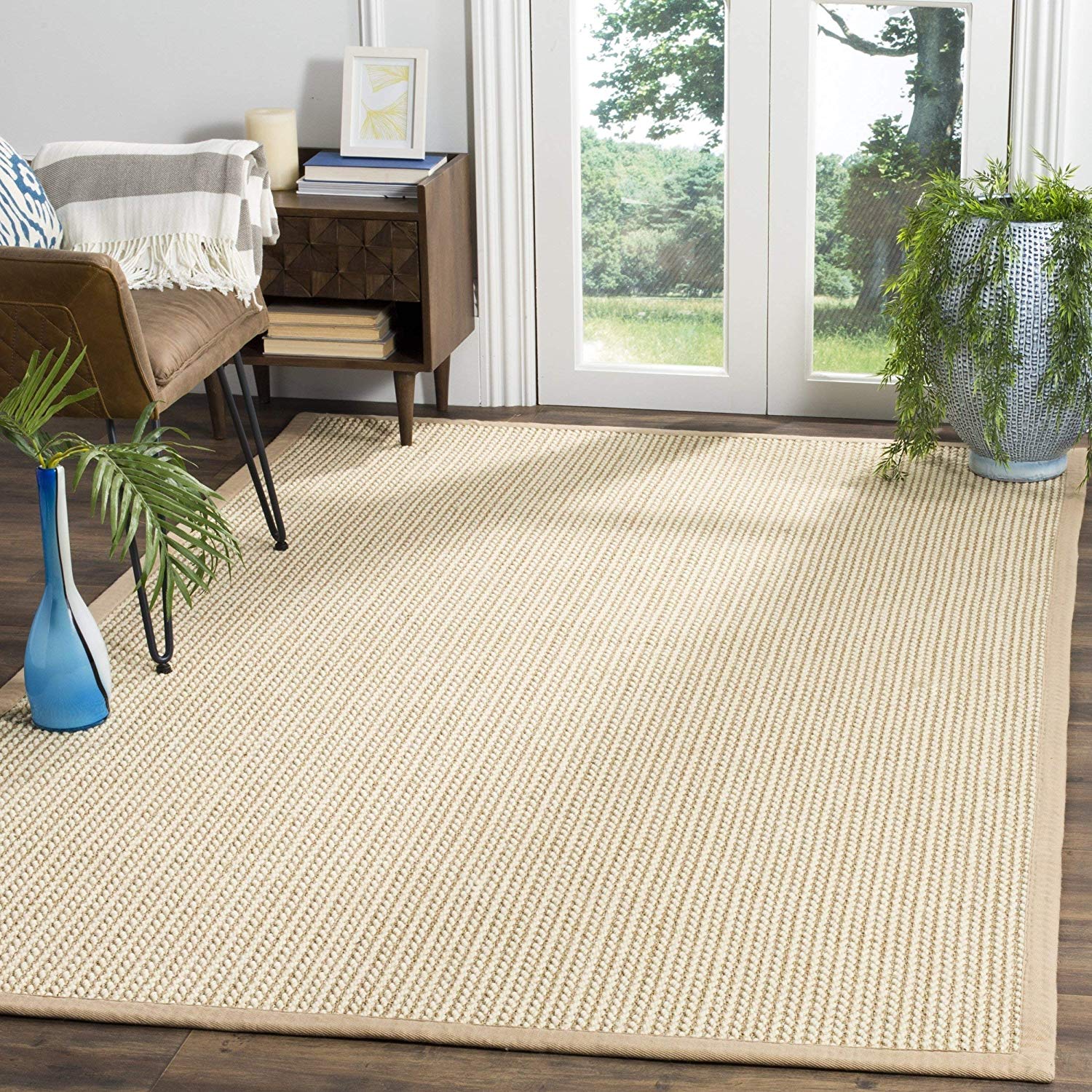 Safavieh Natural Fiber Collection Sisal and Wood Beige Area Rug