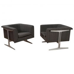 Mid-Century Modern Set of Chairs, Grey