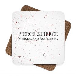 Pierce Pierce American Psycho Homage Square Hardboard Coaster Set