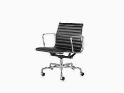 Eames Aluminum Group Management Chair, Black
